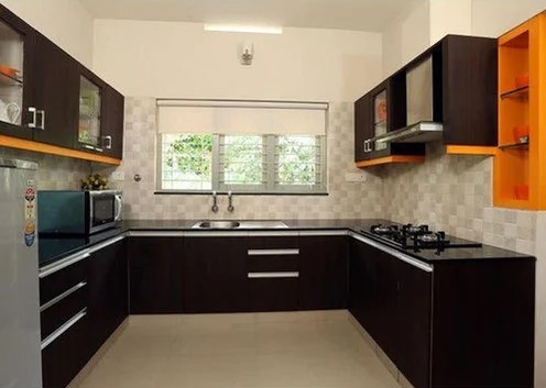 U-Shaped Modular Kitchen